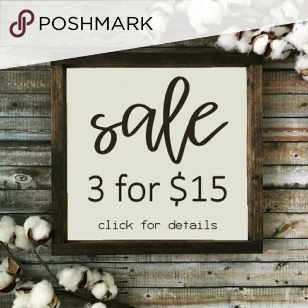 3 Items For $15